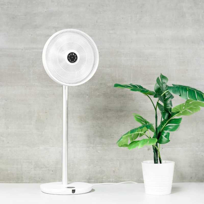 Ecofort Standventilator ecoQ SilentAir Grande – 13 Stufen, oszillierend, Timer, Fernbedienung, 28 W, 58 dB(A)