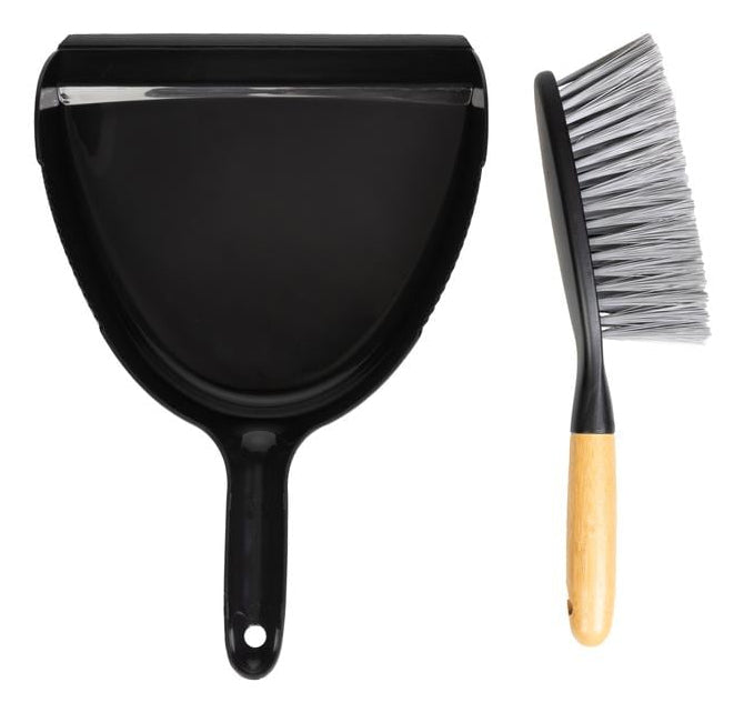 Furber. Furber Kehrgarnitur – 33,8 cm – Bambus, Polypropylen – Schwarz