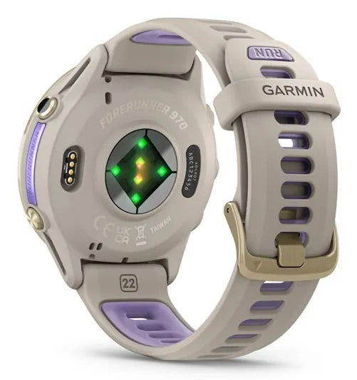 Garmin Forerunner 970 – GPS-Smartwatch – 47 mm, 1,4", GPS, AMOLED, Saphirglas, 5 ATM, Violett, Sportarmband