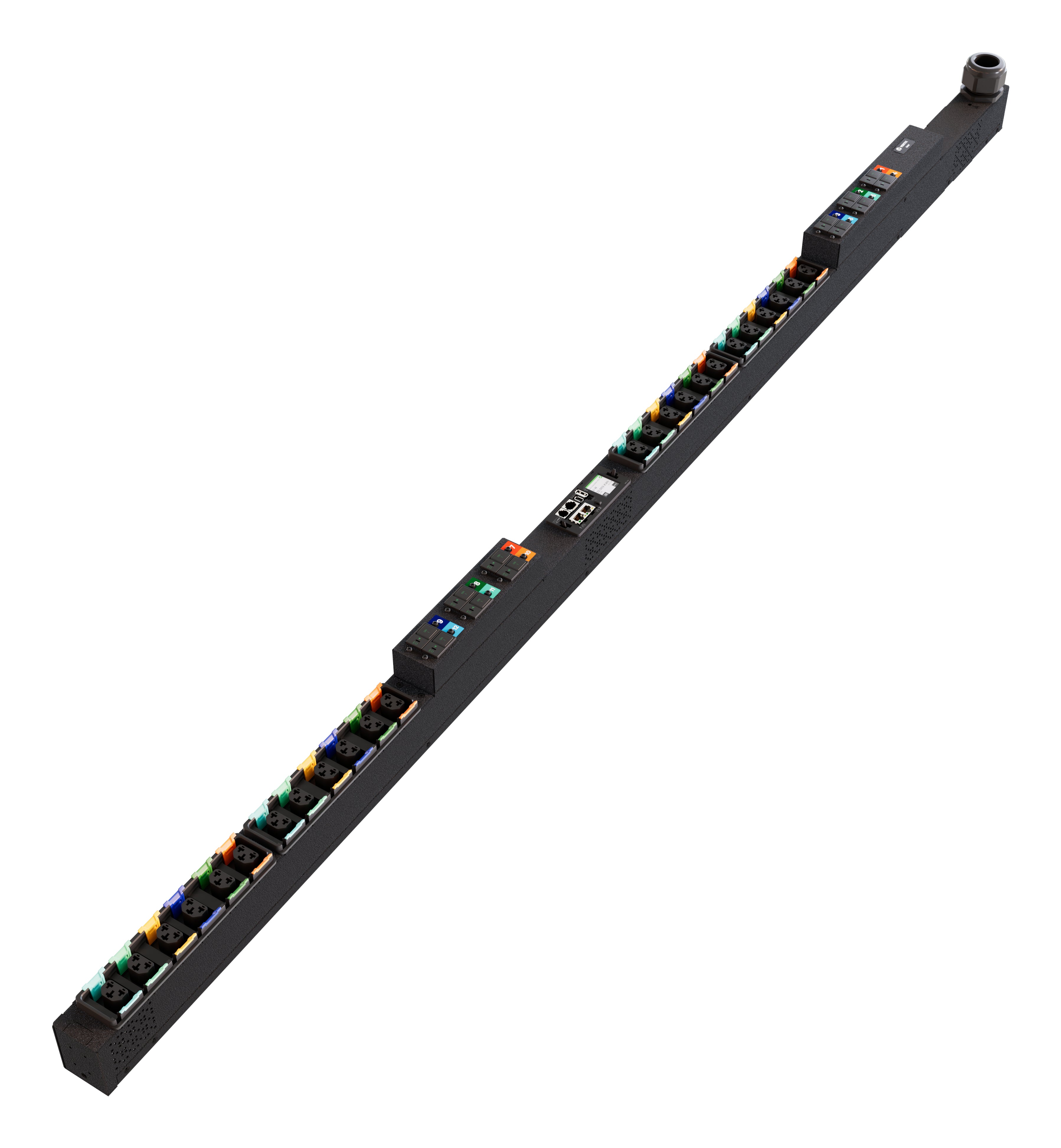 Vertiv PowerIT VP6U60A3 Rack-PDU überwacht 63 A – C13/C19×24 – vertikal 0U – schwarz