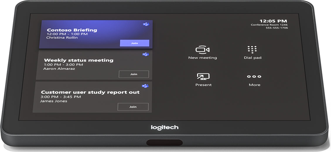 Logitech Tap Large Rooms – Touchpanel – für Microsoft