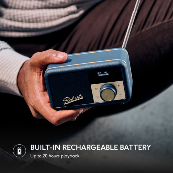 Roberts Radio Roberts Revival Petite 2 – Tischradio – UKW, Bluetooth – Dunkelblau