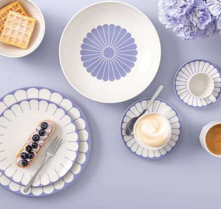 Villeroy & Boch Müslischale – Porzellan, Blau, 4 Stück