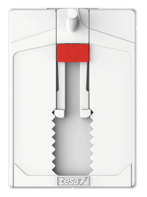 TESA Klebenagel – Kunststoff, Weiss, 12 × 14 × 1,9 cm – 1er-Pack