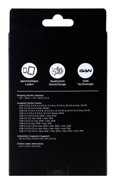 ONIT Netzteil – 100 W, 2× USB-C, GaN