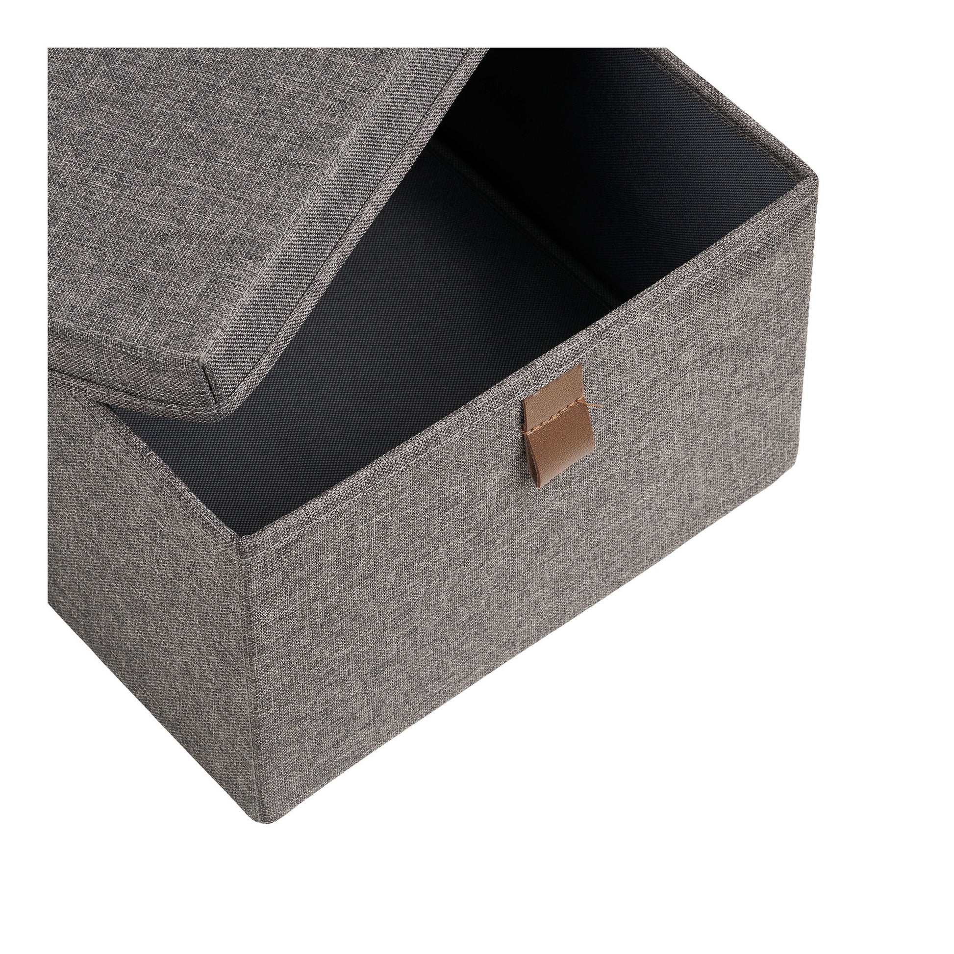 House Nordic Aufbewahrungsbox (mit Deckel) – Polyester – Grau – 260 × 160 × 380 mm