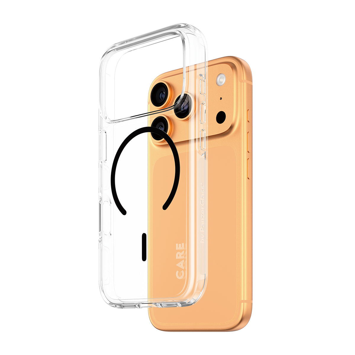 PanzerGlass Backcover Urban Combat MS – für Apple iPhone 17 Pro – transparent/schwarz – TPU