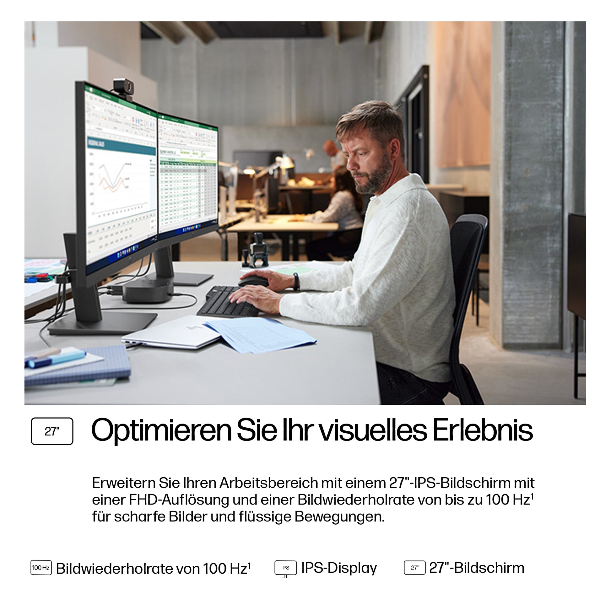 HP S3 PRO 327PH – 27", 1920 × 1080 (Full HD), IPS, 100 Hz