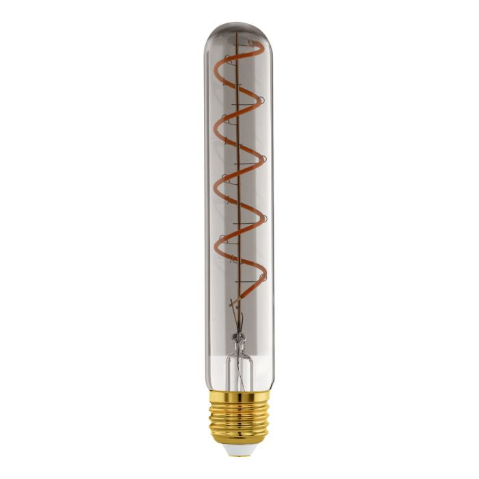 EGLO LED-Leuchtmittel E27 Globus – Warmweiss 1700 K, 4 W – IP20 – 1 Stk., Schwarz/Glas