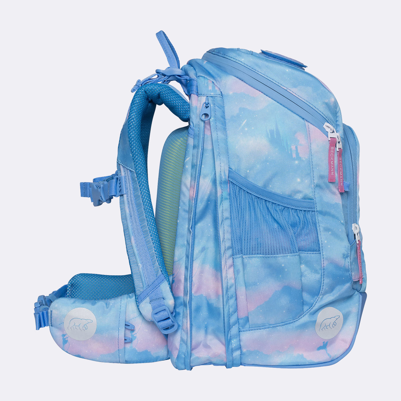 Beckmann Schulrucksack Active Air Flx – 6-teilig – Fairytale – 26,0×39,0×22,0 cm – recycelte Materialien