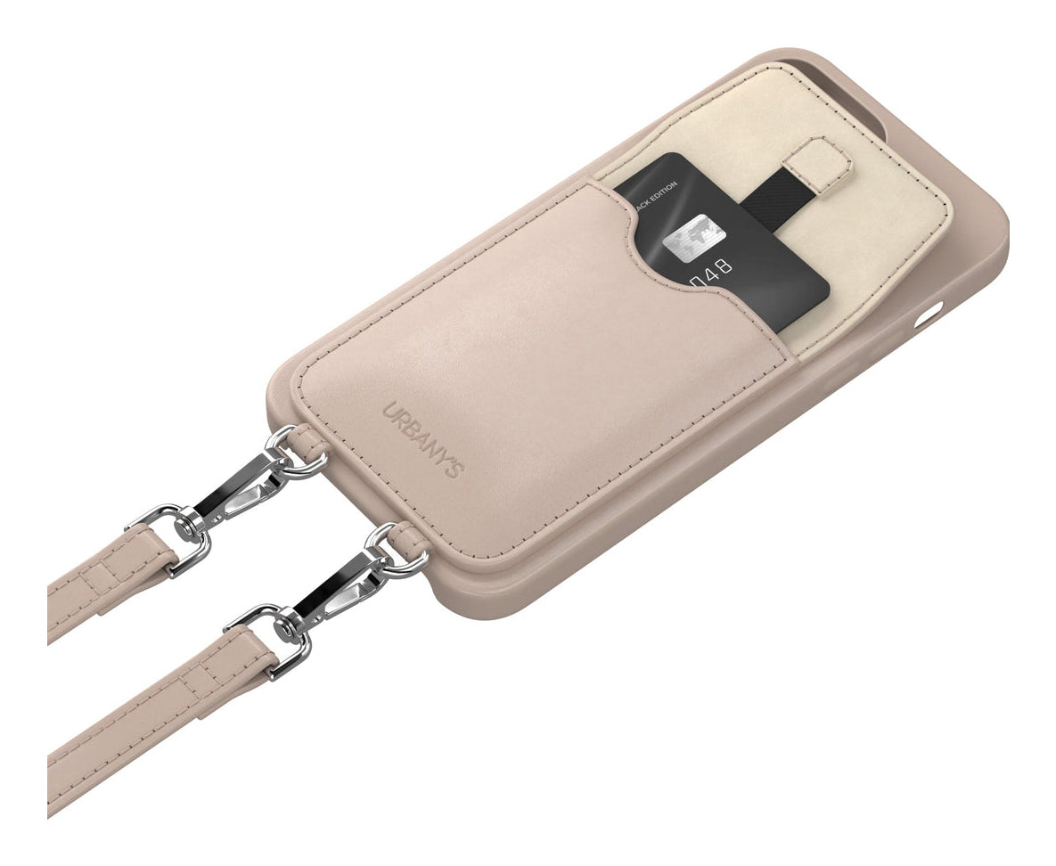 Urbany's Necklace-Hülle – für Apple iPhone 16 Pro Max – Beach Beauty – mit Kartenfach