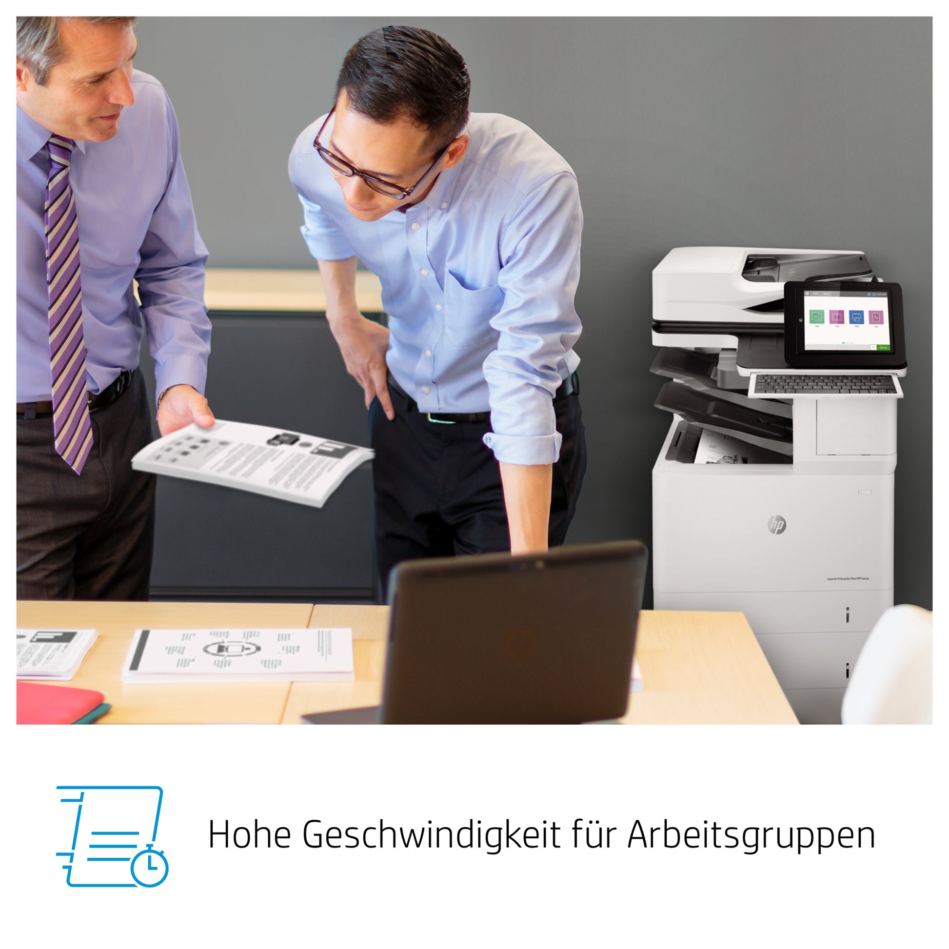HP LASERJET ENTERPRISE FLOW M636Z – S/W Laser-MFP A4 – 71 ppm S/W