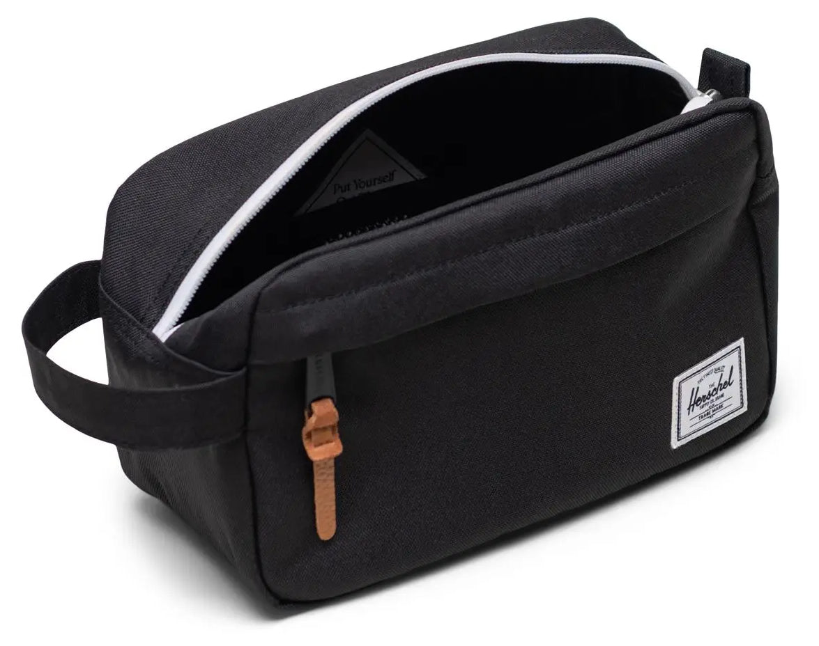 Herschel Kulturbeutel – wasserfest, Reissverschluss – 5 l – schwarz, Polyester