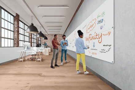 Nobo Infinity Steel Whiteboard – Stahl, magnetisch, rahmenlos – 60 × 90 cm