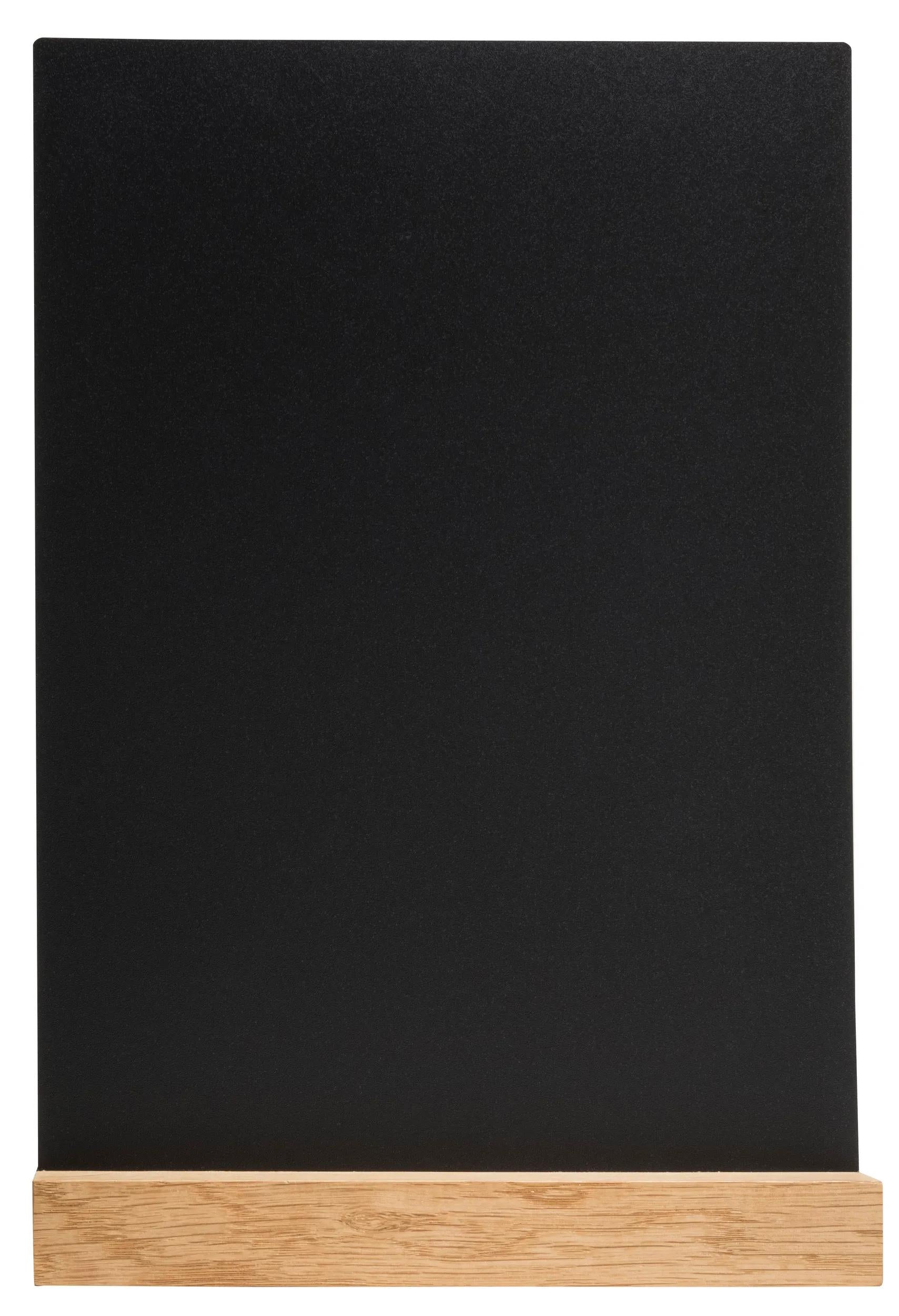 Exacompta Tischaufsteller – für A4 – Hochformat – Schwarz – Holz/ABS