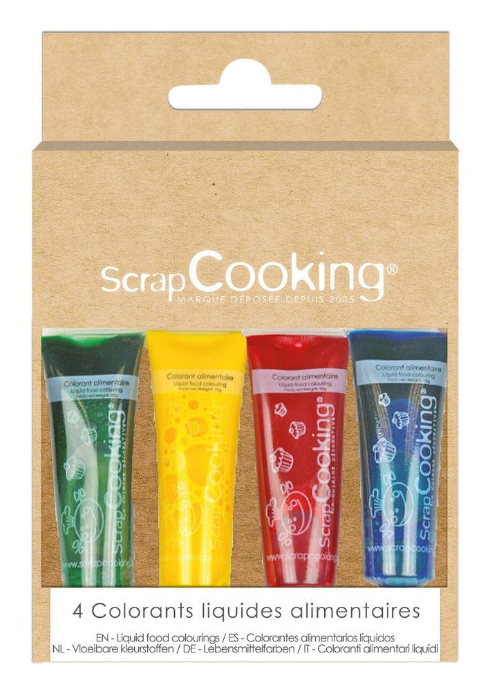 ScrapCooking Lebensmittelstifte 4 Farben – 4×10 g