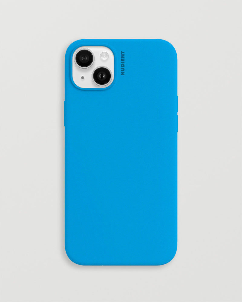 Nudient Base Case – Backcover – für Apple iPhone 14 Plus, Silikon+Mikrofaser, Vibrant Blue