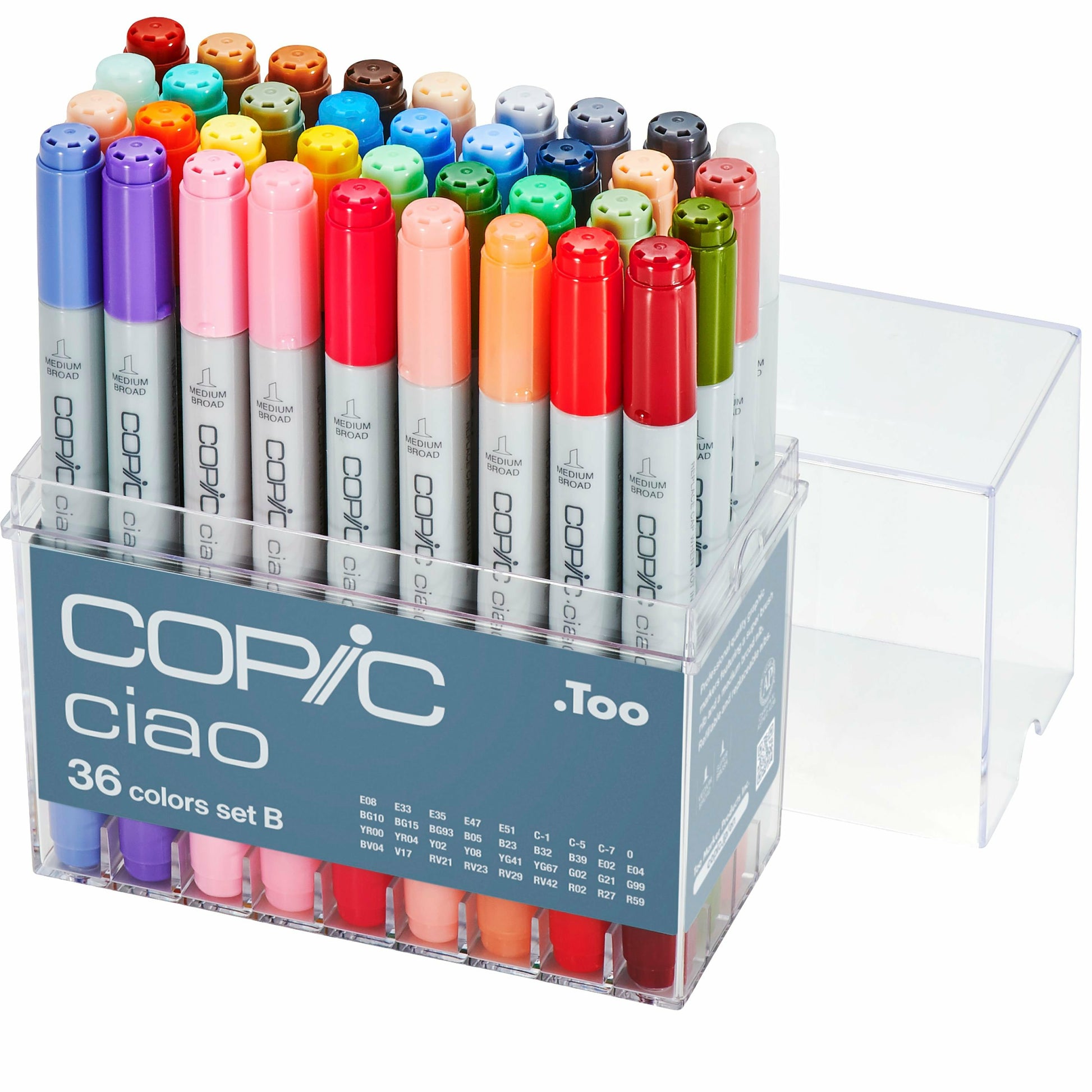 Copic Permanent Marker – farbig sortiert, 36er Pack