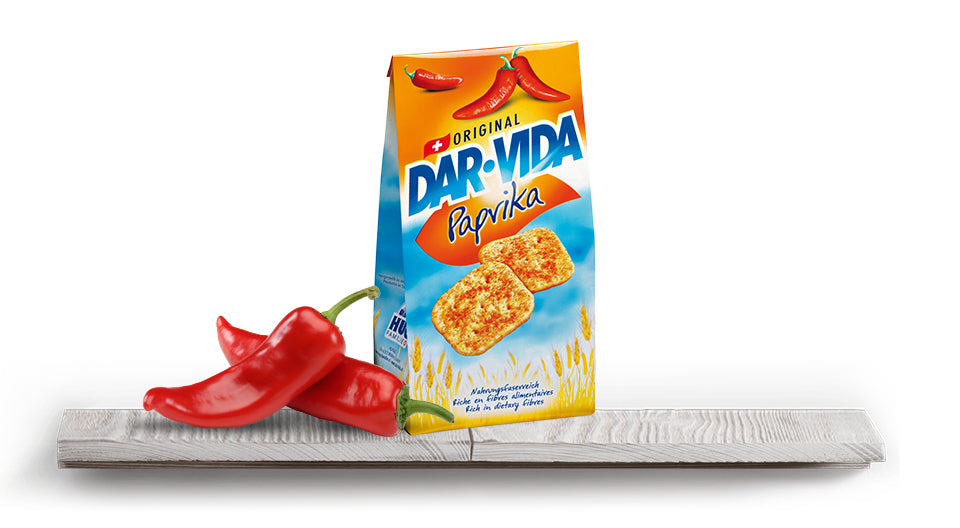 DAR-VIDA Cracker – Paprika – 125 g