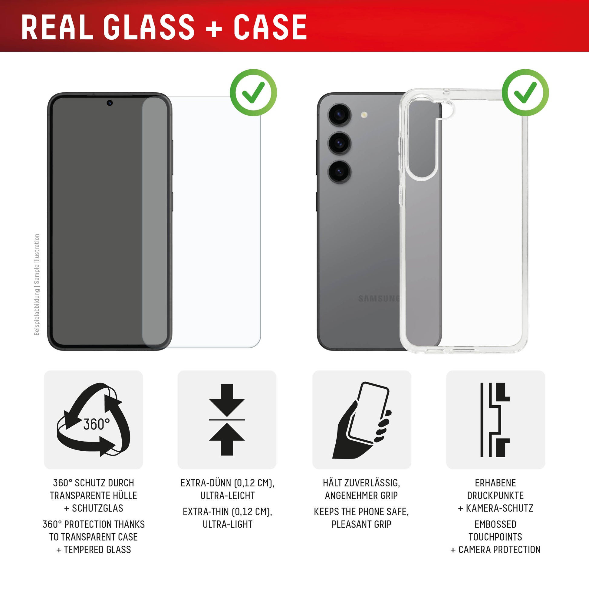 Displex Displayschutz (Panzerglas), 10H – für Pixel 9a – mit Applikator