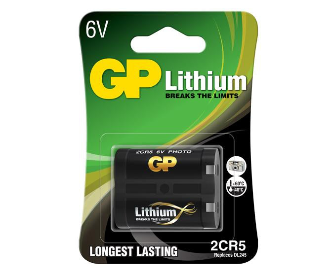 GP Batteries 2CR5 Batterie, Lithium, 1400 mAh, 6 V – 1 Stk.
