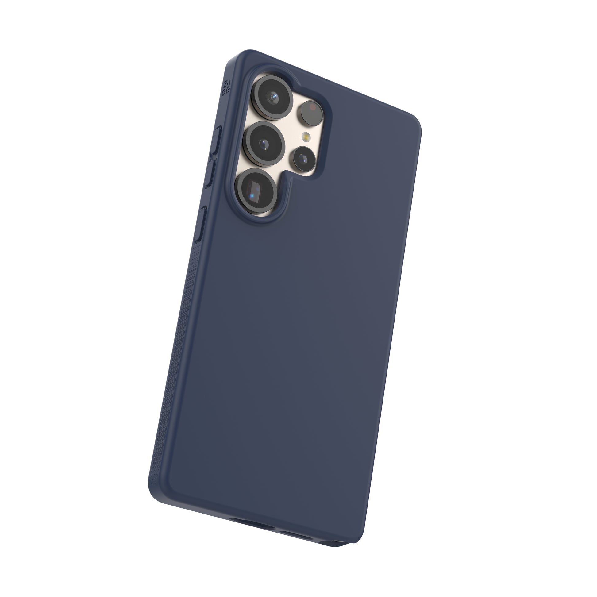 ZAGG Backcover Milan Snap – für Samsung Galaxy S25 Ultra – dunkelblau – Snap-/Lock-Verschluss