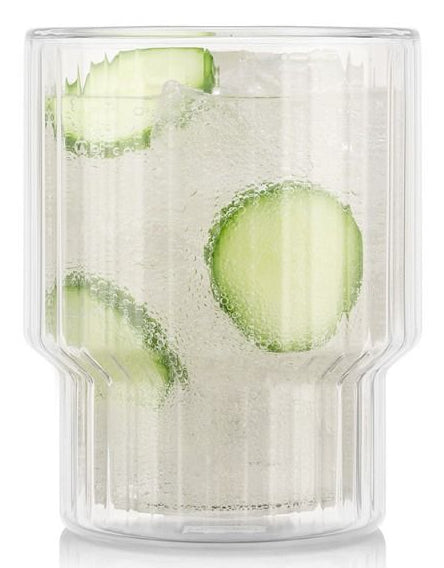 Bodum Doppelwandgläser – 2er Set, 350 ml, Ø 8,6 cm, Borosilikatglas, Transparent, doppelwandig, stapelbar