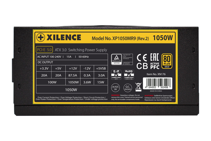 Xilence Performance X+ XP1050MR9.2 ATX-Netzteil 1050 W 80 PLUS Gold – vollmodular, ATX 3,0, 12VHPWR