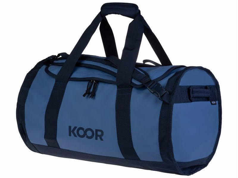 KOOR Sporttasche Sooma Misty Skies – 50 l, aus rPET, blau, 37 × 40,5 × 60,5 cm
