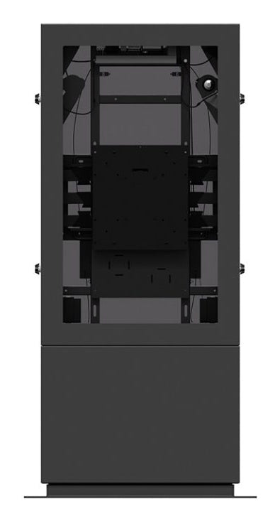 Hagor Bodenständer – 50–55" – Diebstahlsicherung, mit Belüftung – für Hochformat-Displays – SOPK 55, Schwarz