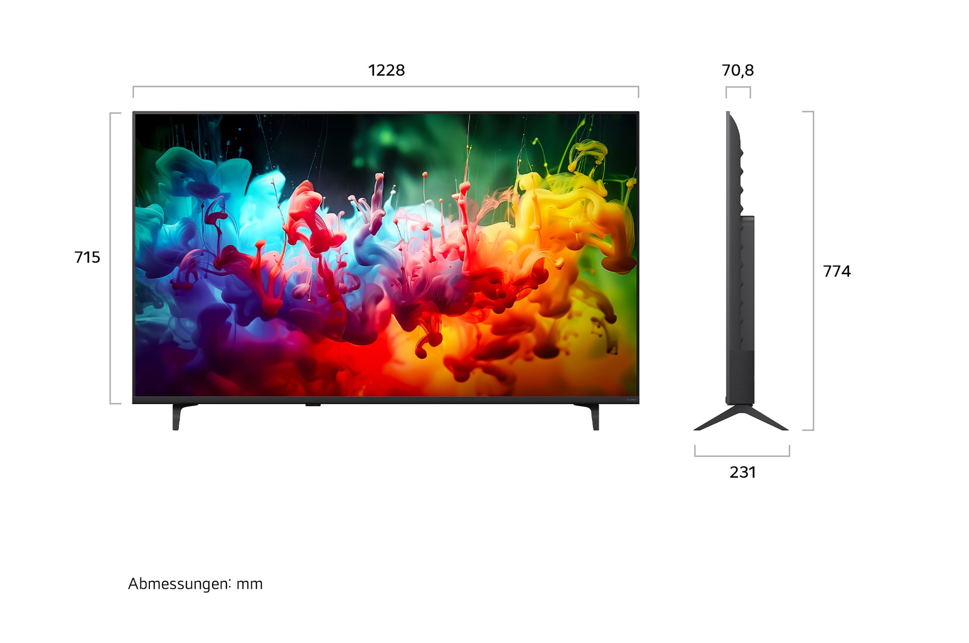 LG 55QNED7EB3C – 55" TV – 4K UHD – QNED (Mini-LED) – 60 Hz