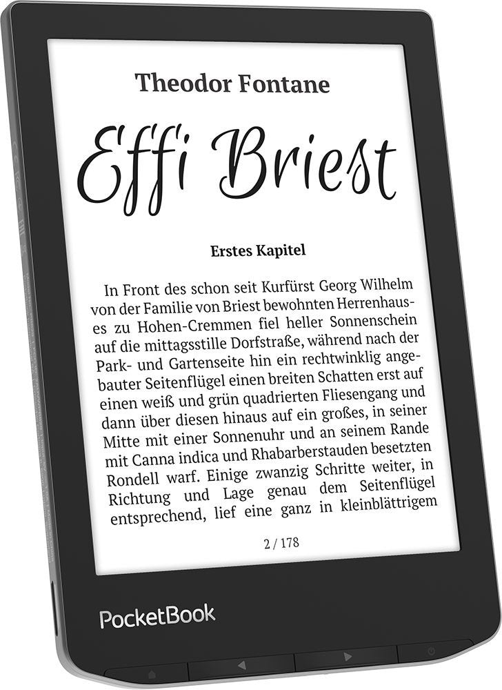PocketBook Verse – 6" E-Ink Carta, 8 GB, Grau