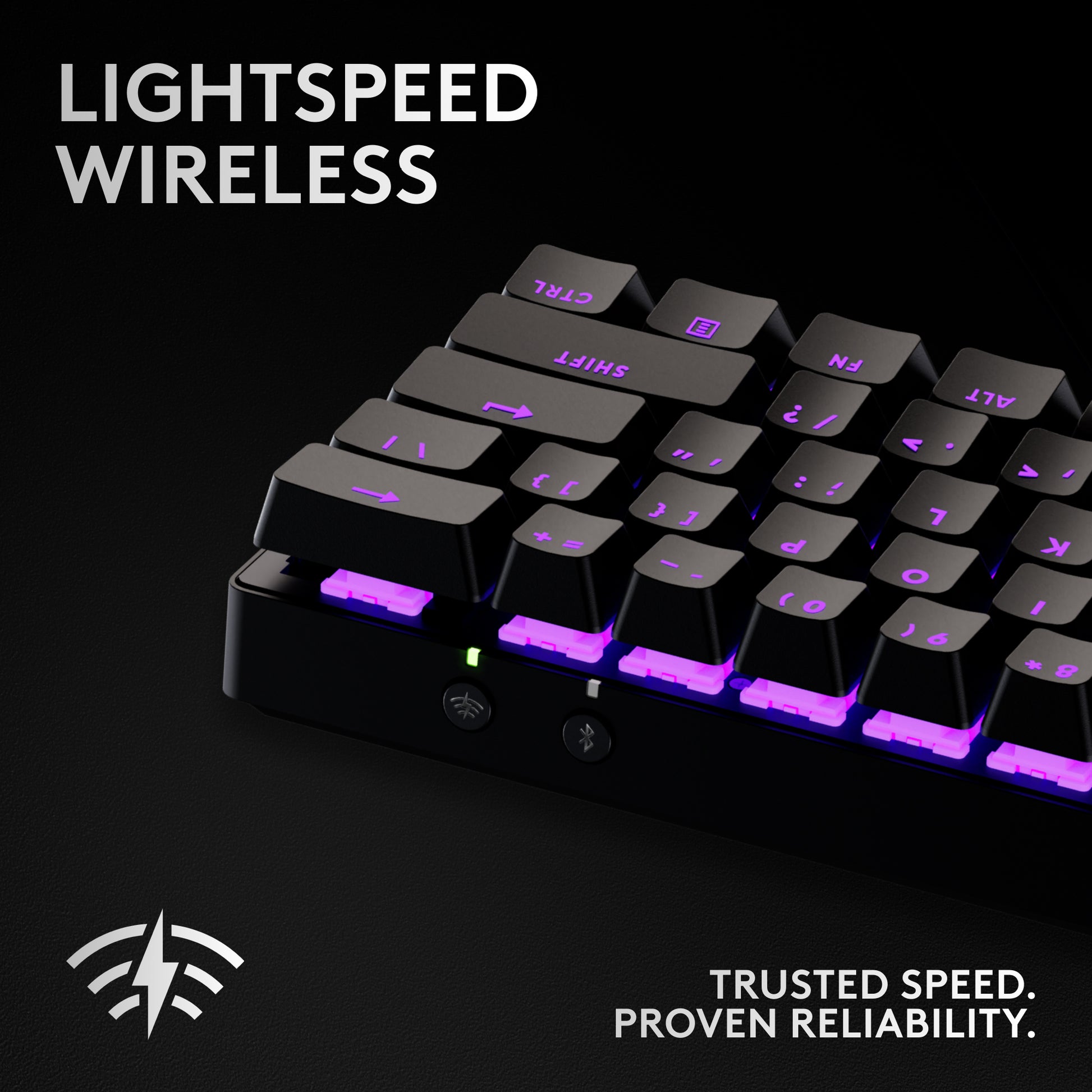 Logitech G PRO X 60 – Tastatur 60% – Mechanisch – Bluetooth & 2,4 GHz – QWERTZ (CH) – RGB – Schwarz