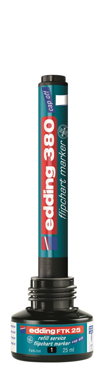Edding FTK25 Whiteboard-Marker Nachfülltinte – Blau, 25 ml, für edding e-380, e-383, EcoLine e-31 und andere