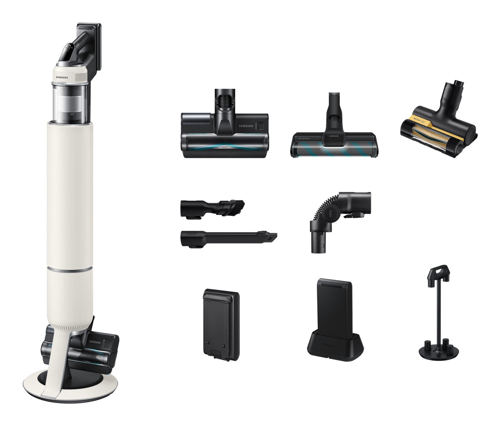 Samsung Akkustaubsauger AI Jet Lite Complete Extra mit Absaugstation – 120 min, 280 W