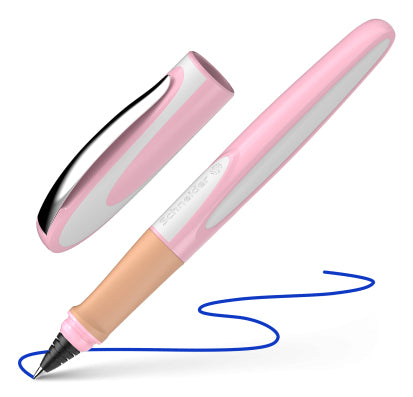 Schneider AG Schneider Ray M Cherry Blossom – Tintenroller, 0,7 mm, Blau, Rosa/Weiss