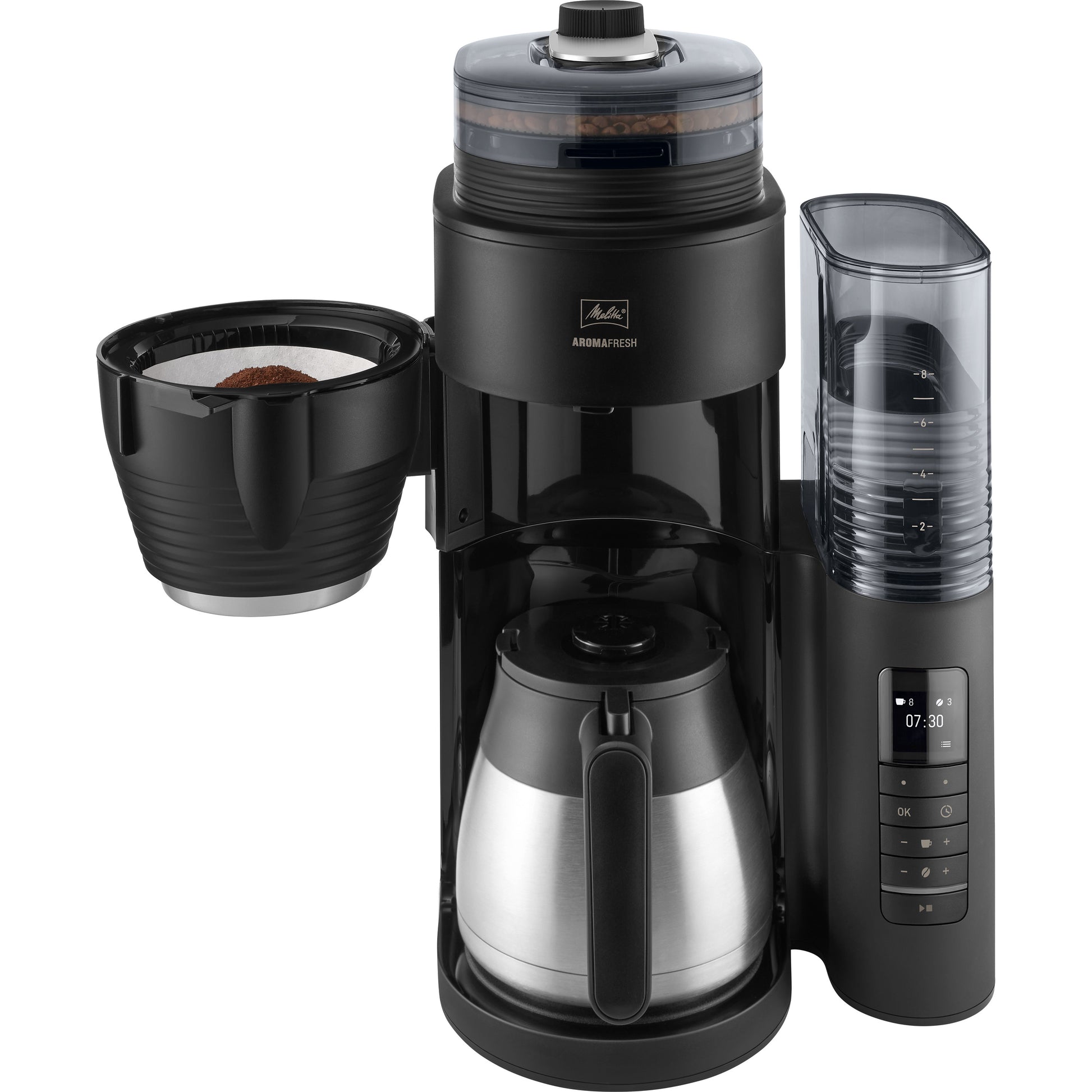 Melitta Aromafresh Therm Pro X Filterkaffeemaschine – 8 Tassen, Schwarz