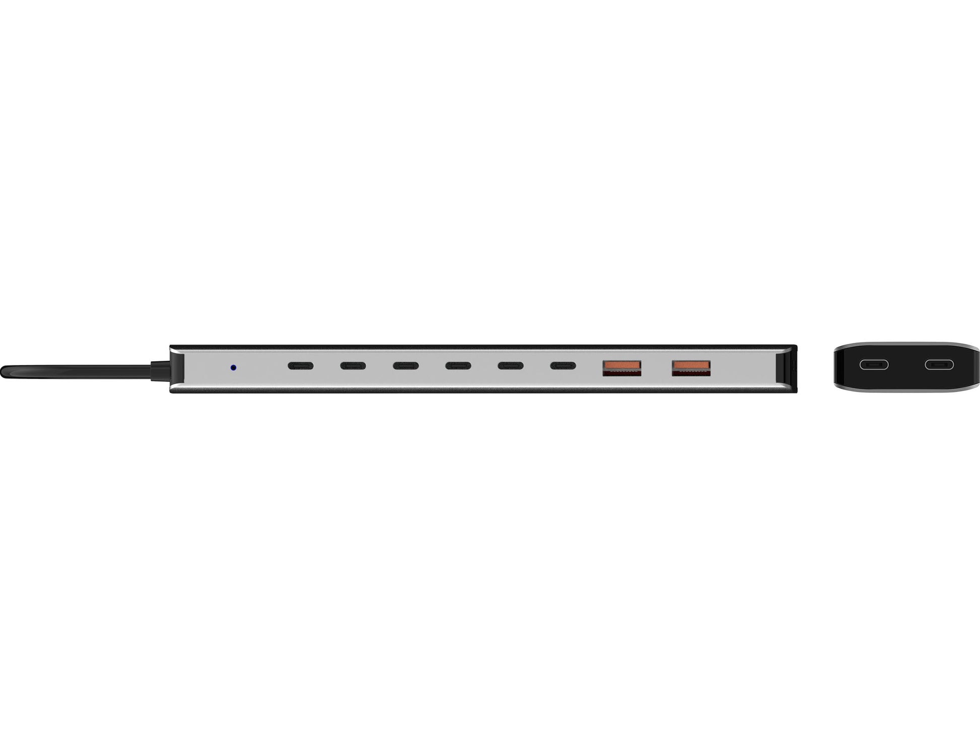 Sandberg 136-80 USB-Hub – USB-C, 8× USB-C, 2× USB-A, für Windows 10/11