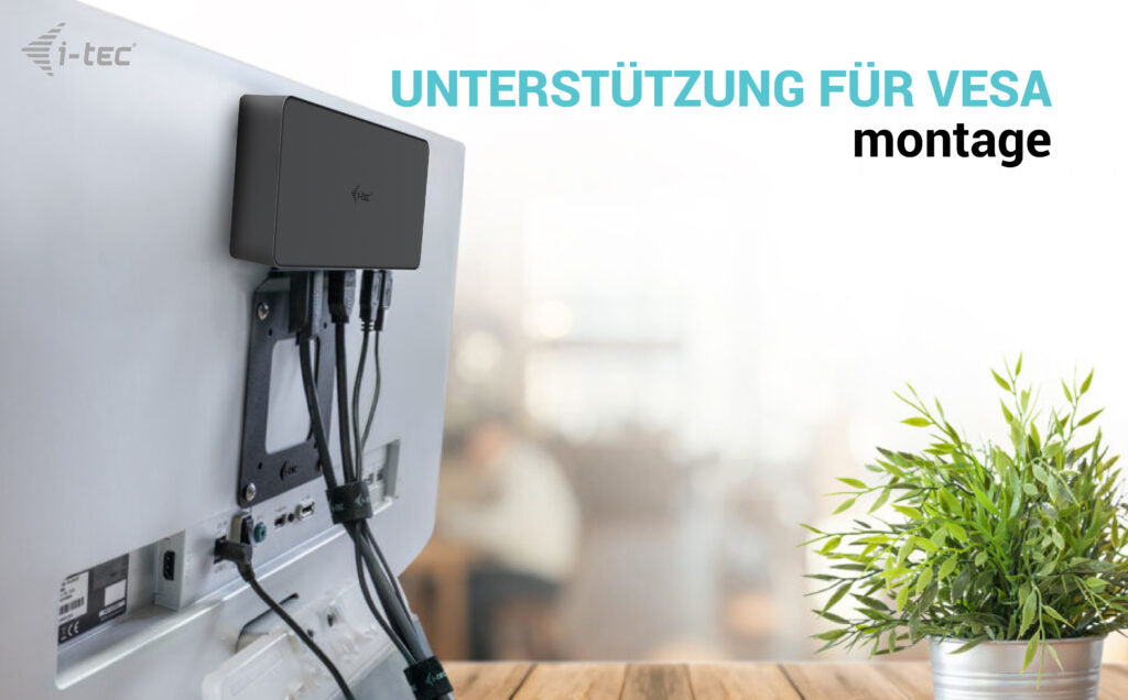 i-tec Dockingstation – USB-C, 2× DP, 2× HDMI, 5× USB-A, 100 W PD, GbE, für Windows/Mac