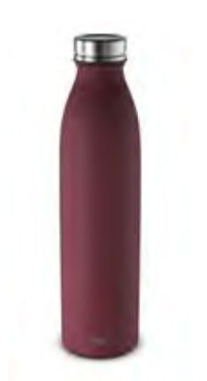 Alfi PURE Isolierflasche 750 ml – doppelwandig 12 h heiss/24 h kalt, Edelstahl, Schraubdeckel, Beere