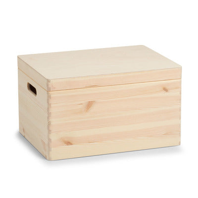 Zeller Present Aufbewahrungsbox (mit Deckel) – Holz – Natur – 400 × 230 × 300 mm