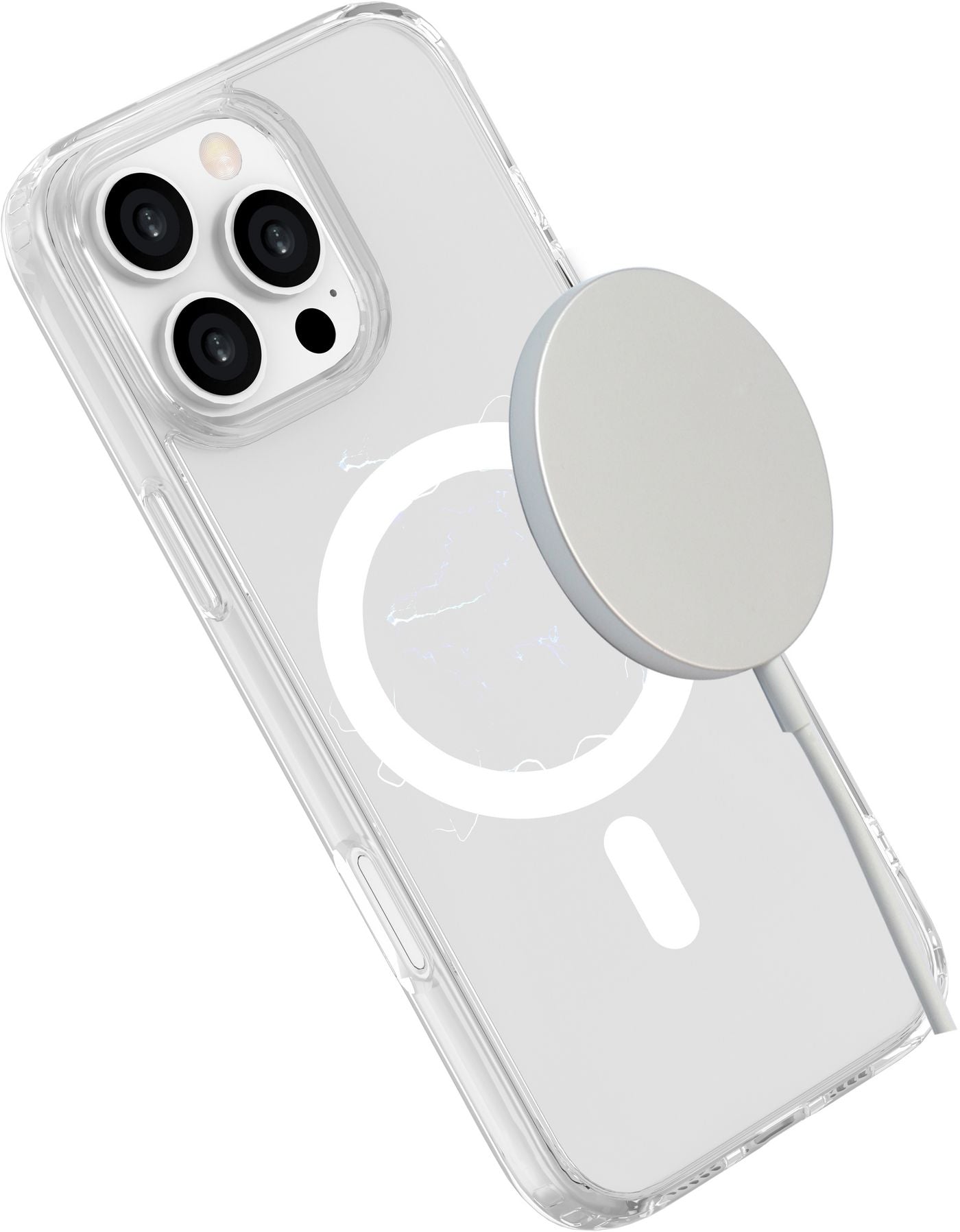 eSTUFF INFINITE OSLO Backcover – für Apple iPhone 16 Pro, MagSafe, PC+TPU, Transparent, GRS