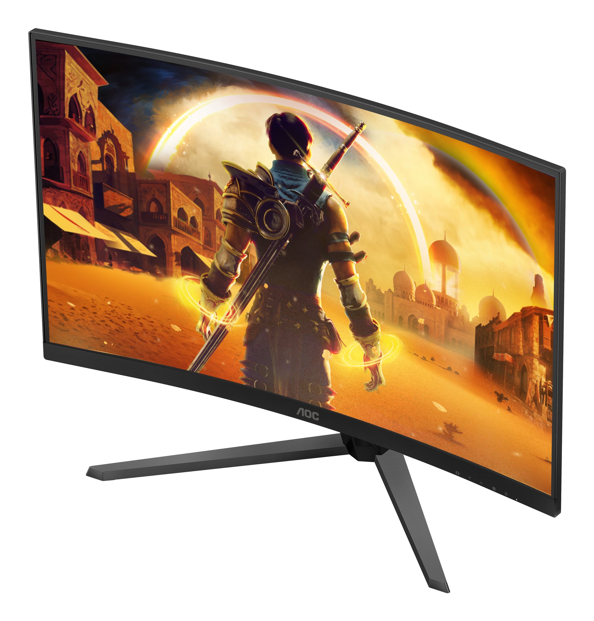 AOC C32G42ZE – Monitor, 31,5", VA, 260 Hz, Gebogen, Adaptive Sync, VESA 100 × 100, Schwarz