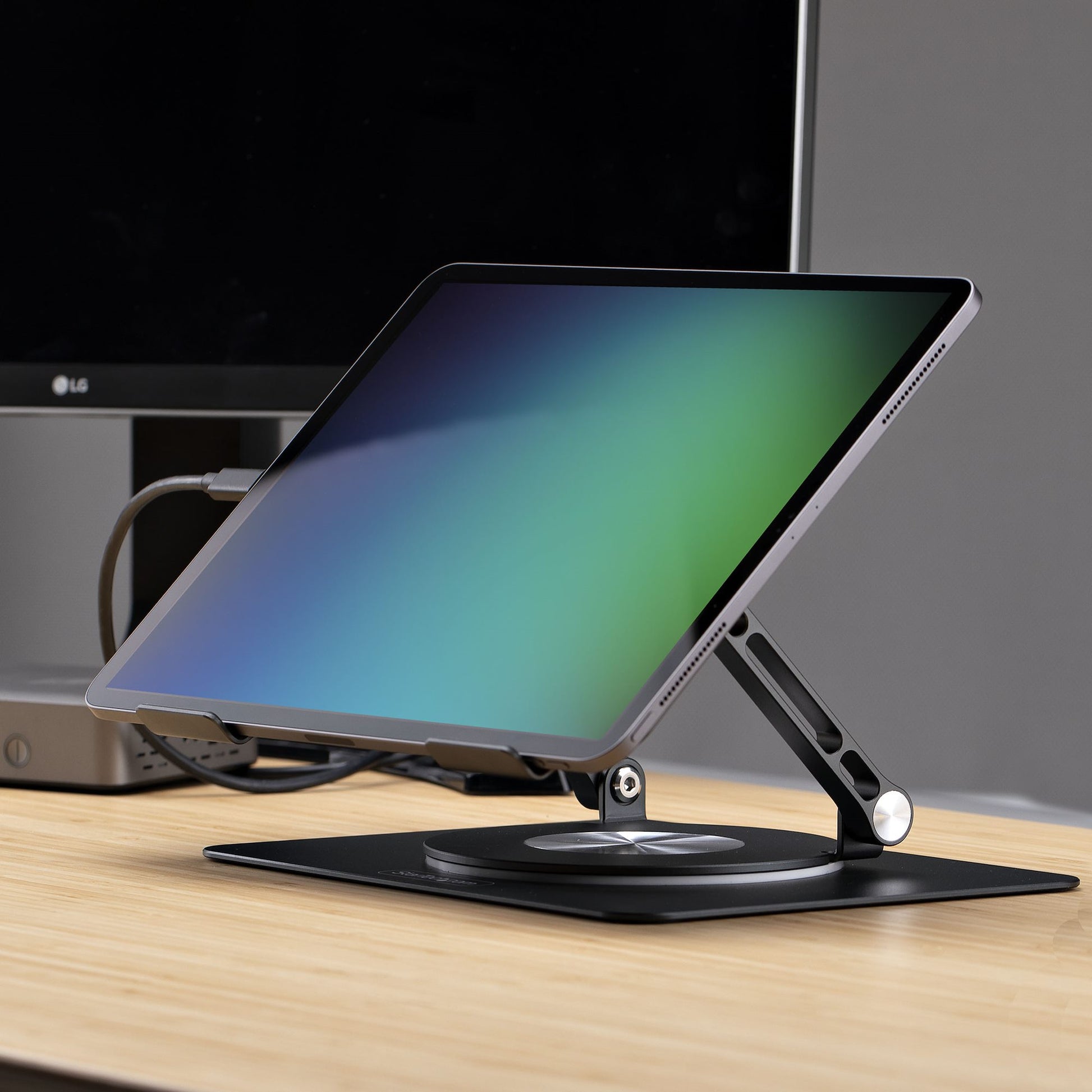 StarTech.com Laptop-Ständer – bis 5 kg, 360° drehbar, höhenverstellbar – Silber