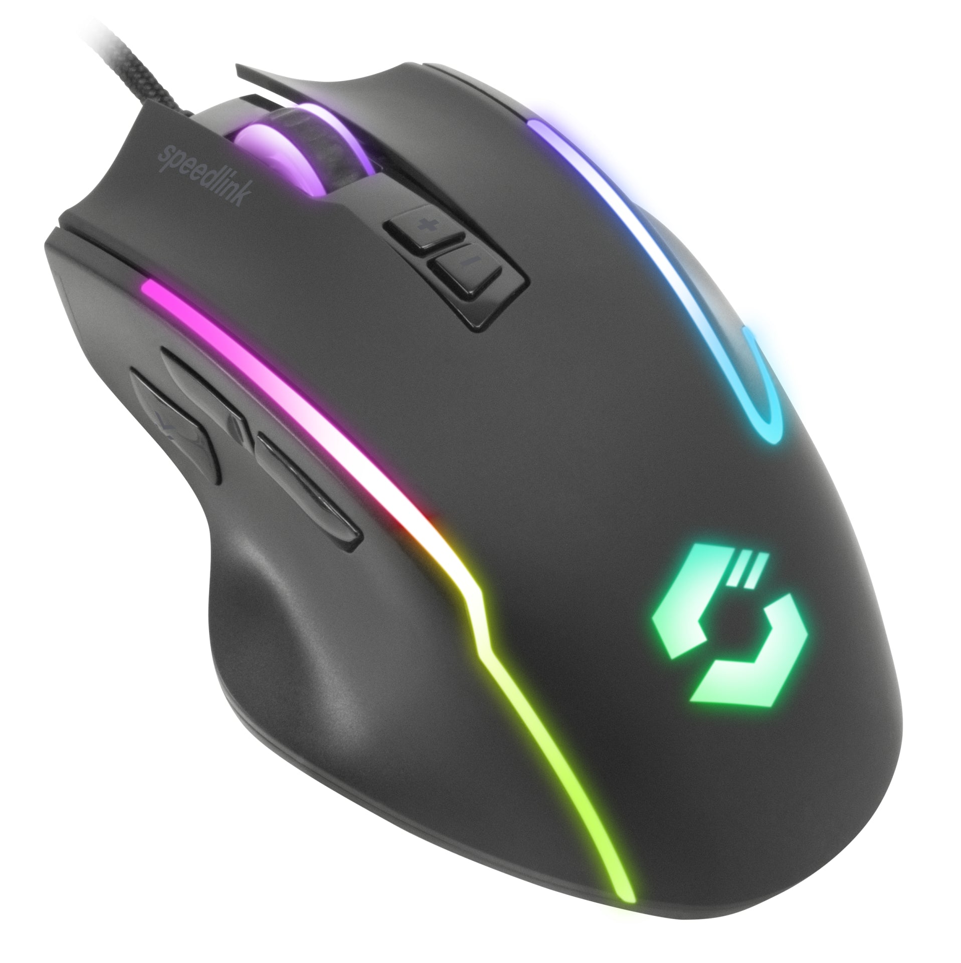 SPEEDLINK DECUS NX – Gaming-Maus – Kabelgebunden (USB-A), 12800 DPI, Rechts, Schwarz