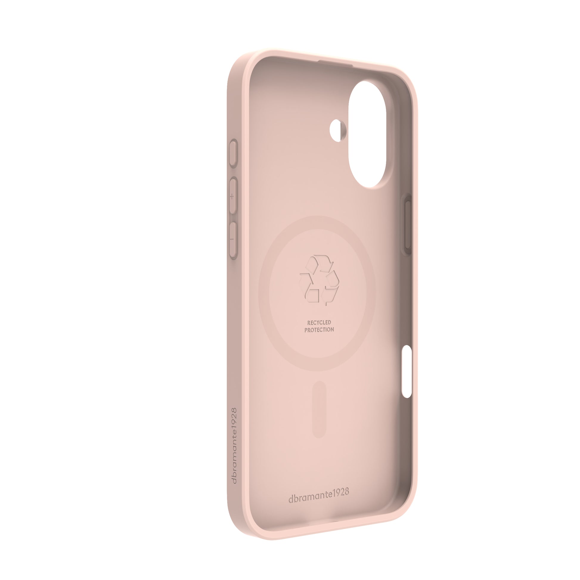 dbramante1928 Greenland Pro MS Backcover – für Apple iPhone 16 Plus, Recycling-Kunststoff, Pink Sand