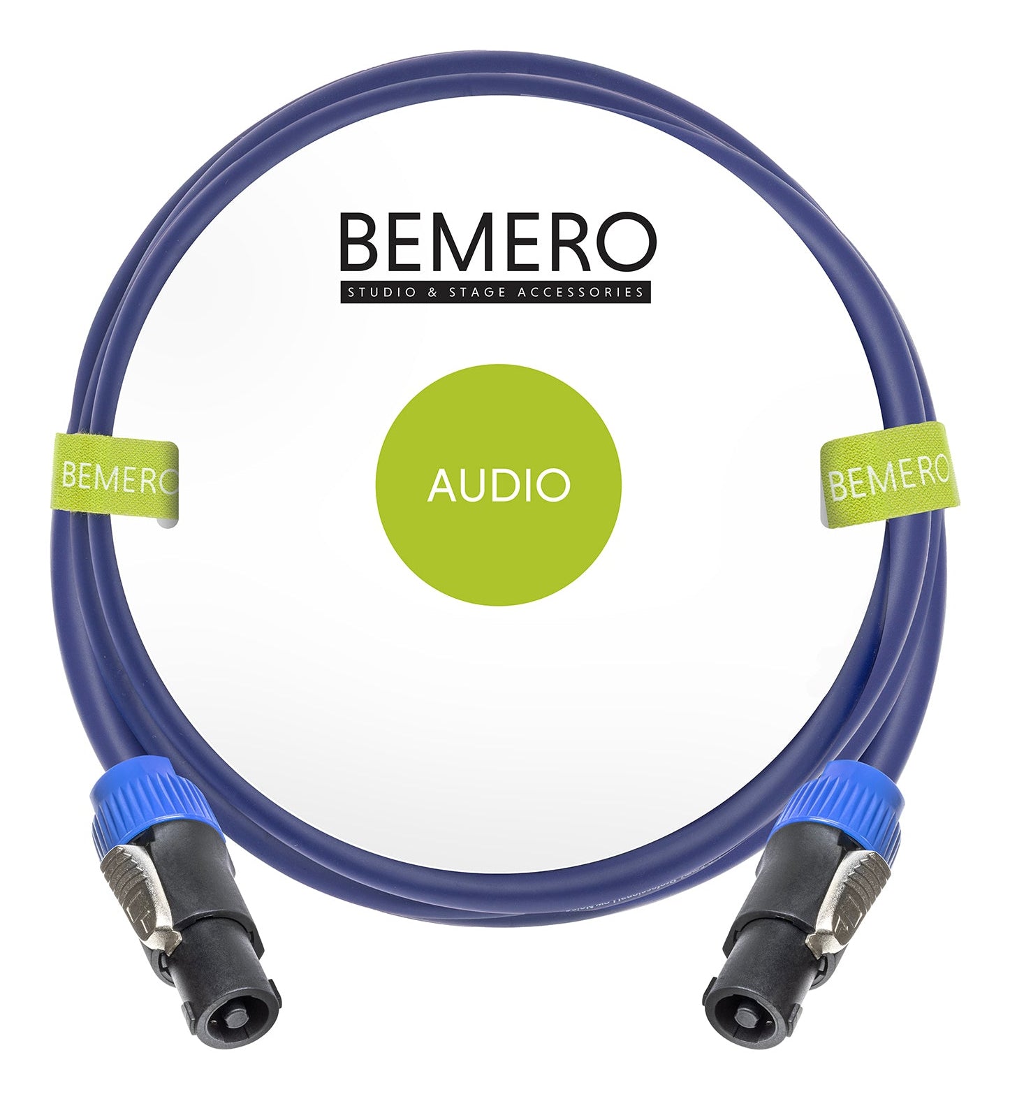 Bemero Audiokabel Speakon (NL4) auf Speakon (NL4) – 5 m, 4-polig, schwarz