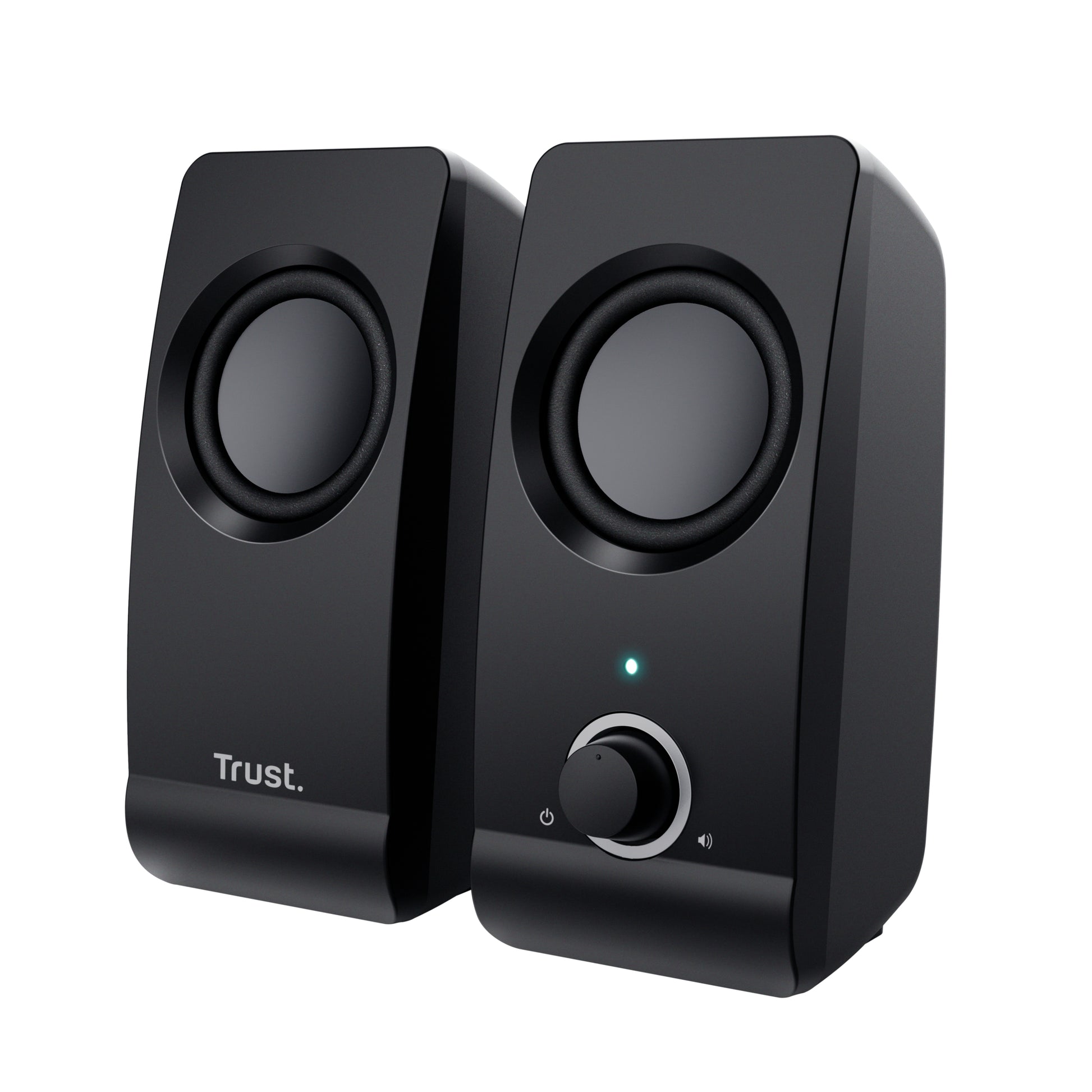 Trust Remo – PC-Lautsprecher-Set 2.0 – 8 W, 3,5 mm Klinke, USB, Schwarz