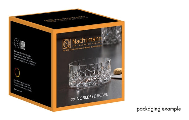 Nachtmann Dessertschale Noblesse – 2er Set, 310 ml, Ø 11 cm, Glas, Transparent, spülmaschinenfest