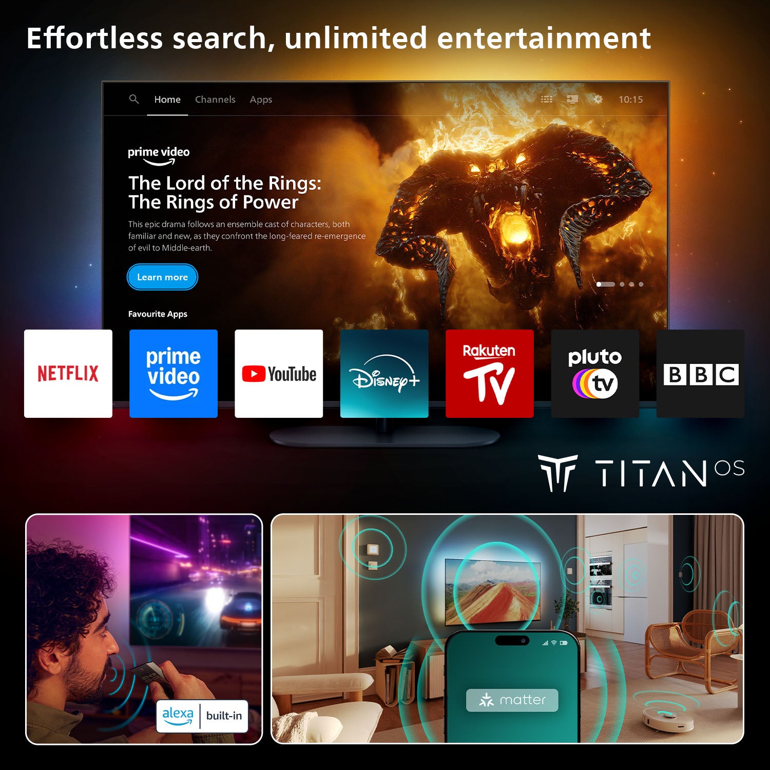 Philips 55OLED760/12 – 55" OLED UHD 4K, Titan OS, Ambilight (2025)